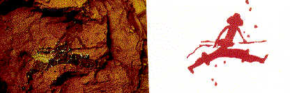 Detalle de la cueva del Garroso, Cerro Felio, Alacón Teruel (según Almagro). (Fuente: BELTRÁN A.: El arte rupestre en la provincia de Teruel, col, Cartillas turolenses 5, Teruel, 1989, p. 32.