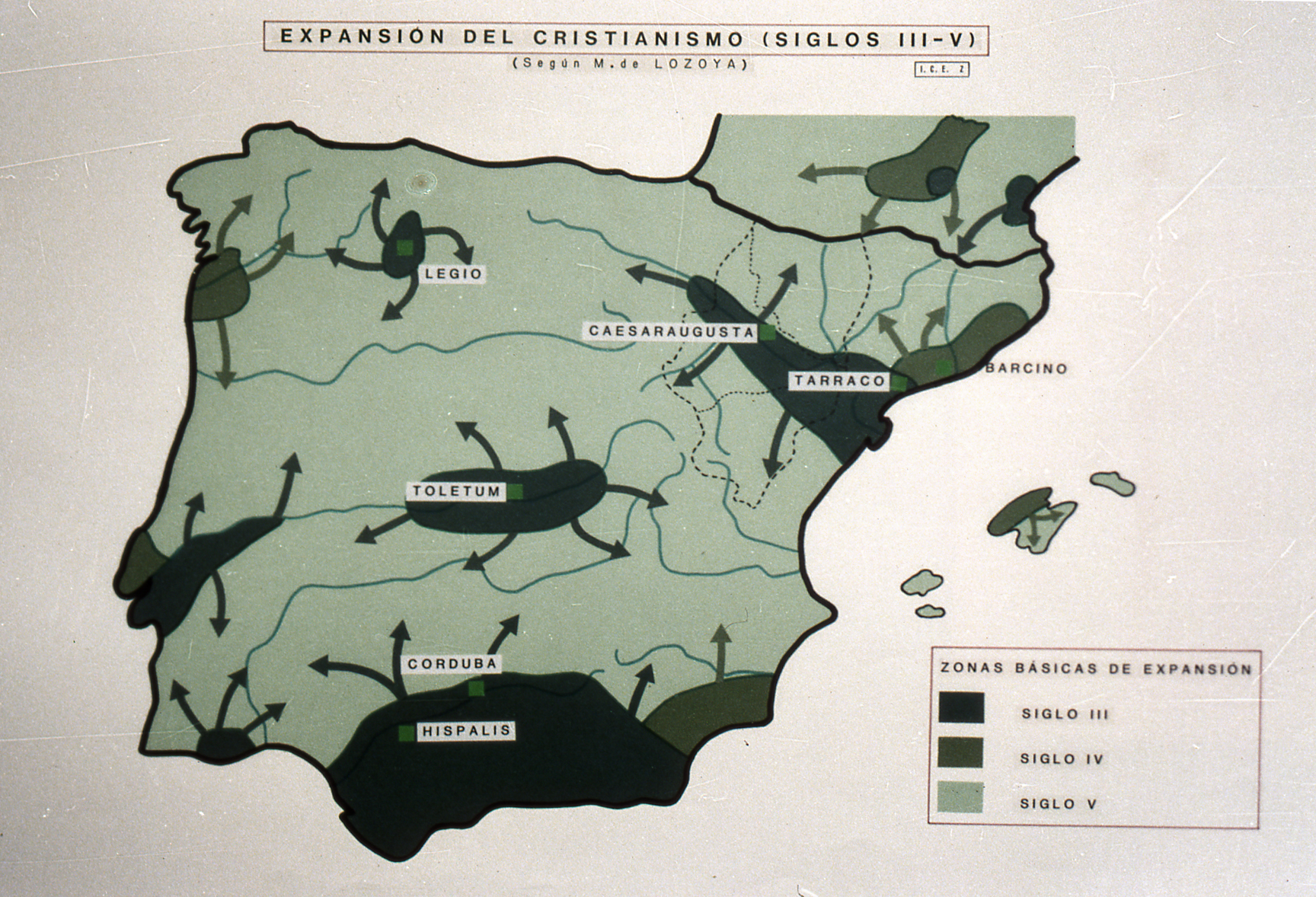 Image result for mapa del cristianismo en España siglo 3