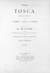 Libreto de la ópera Tosca