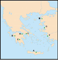 Mapa Grecia