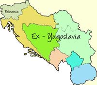 Mapa exyugoslavia